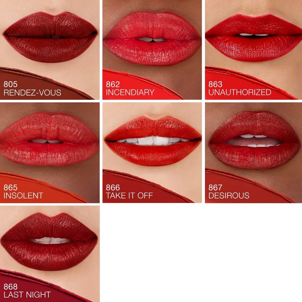 Desirous Nars Explicit Satin Lipstick Burnt Red Brand New In Box Full Size - Picture 3 of 11